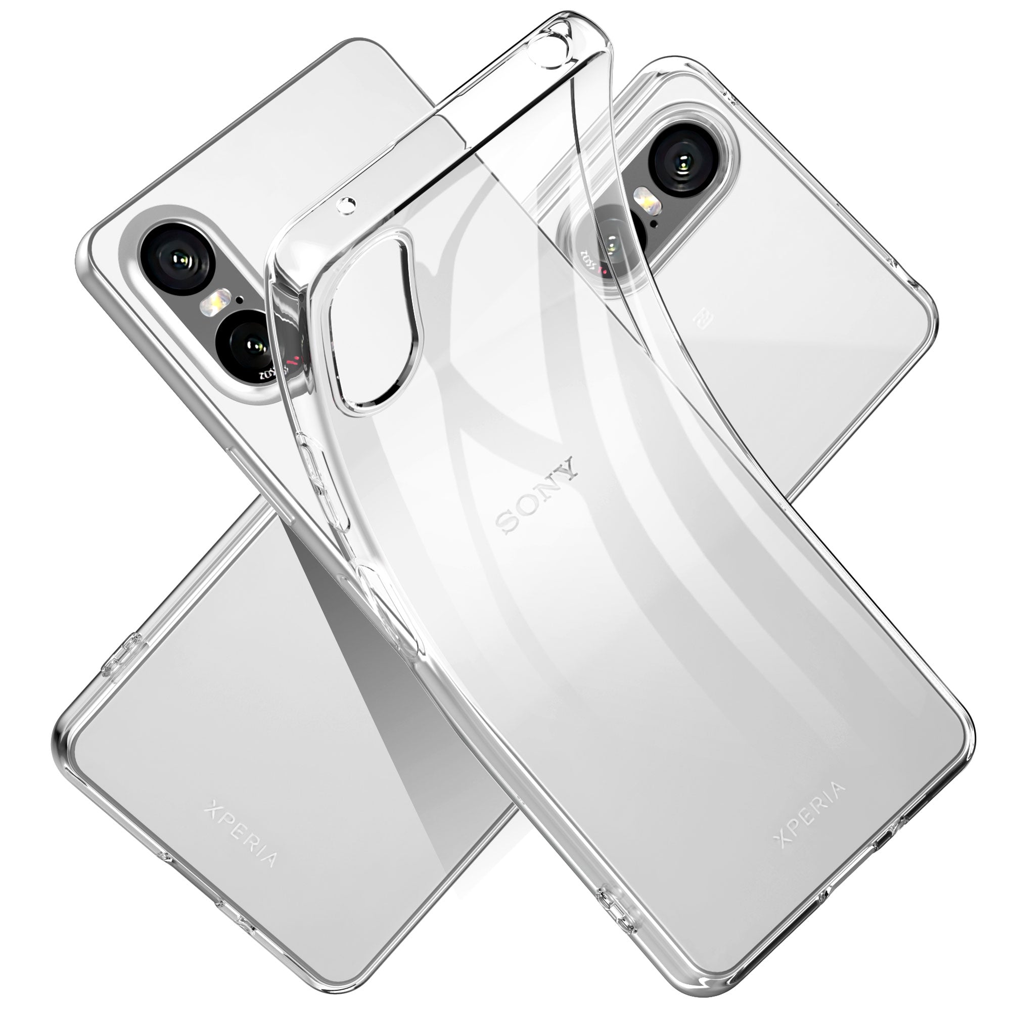 For Sony Xperia 10 VI Case Anti-fingerprint High Transparency TPU Phone Cover For Sony Xperia 10 VI Case Anti-fingerprint High Transparency TPU Phone Cover